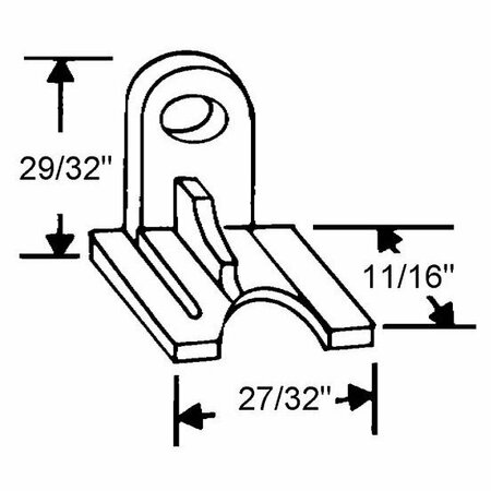 STRYBUC CE-08 TOP SASH GUIDE 70-602